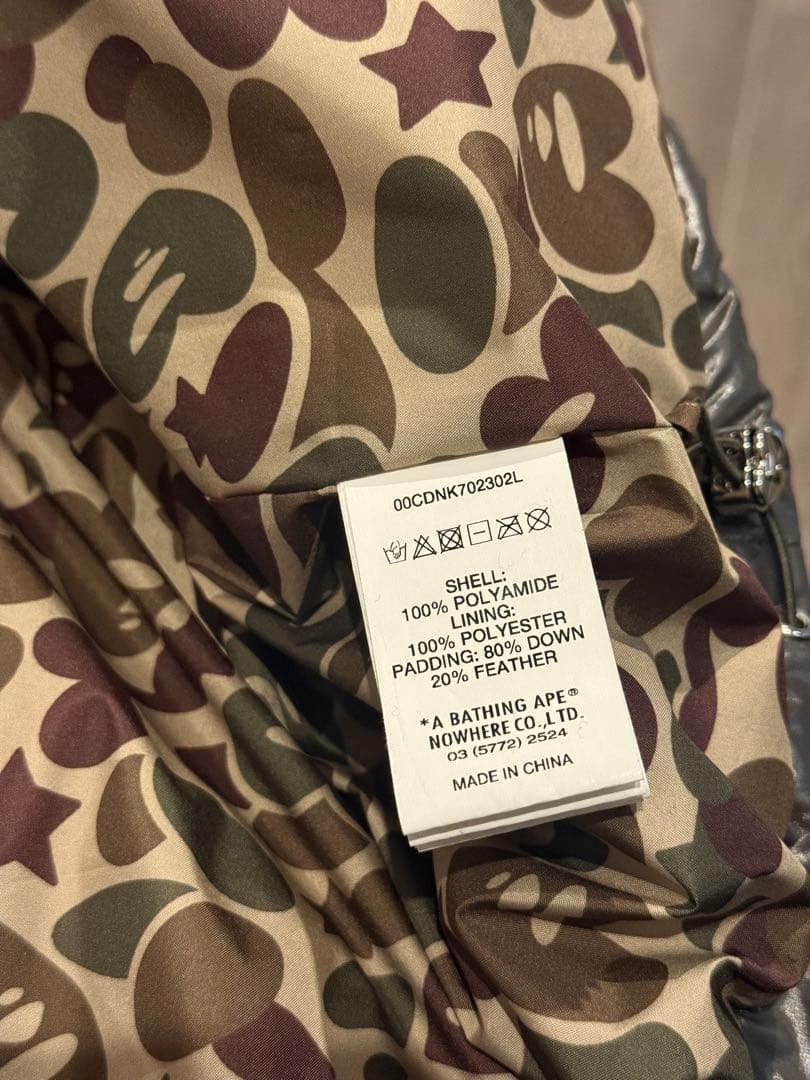 【完売品】APE A BATHING APE ダウン ダウンジャケット