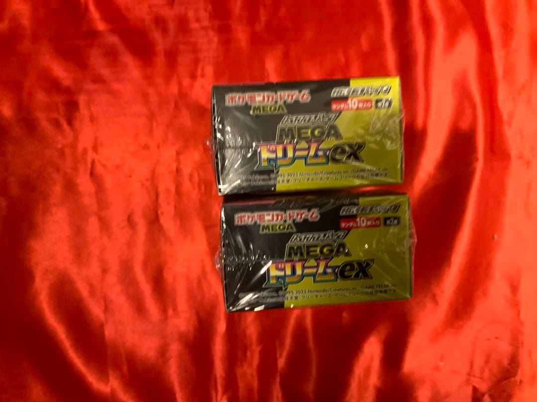 シュリンク付きポケモンカードゲームMEGAドリームex未開封2ボックスセット