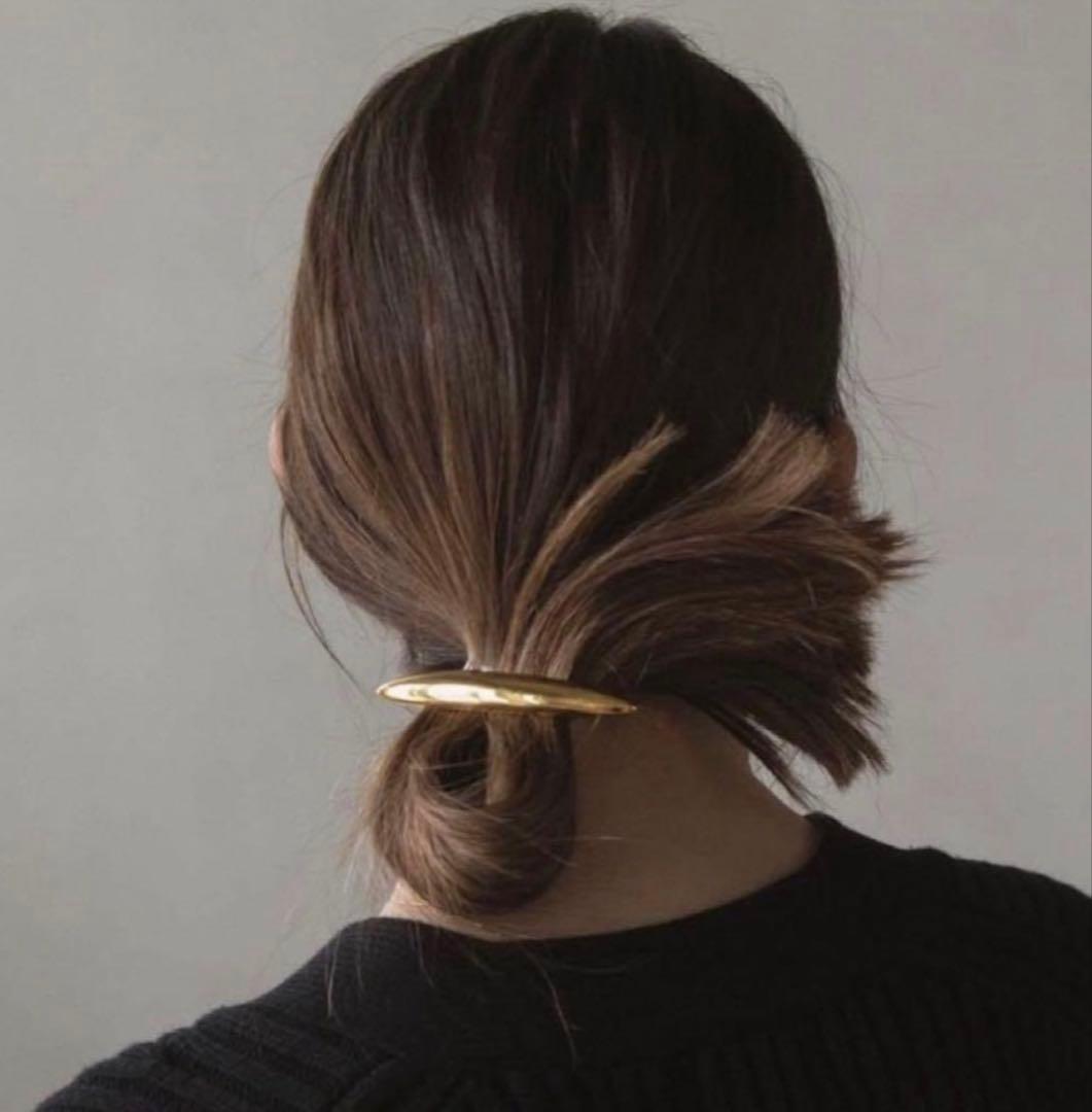 【極美品】LETICIA/レチシア・バレッタ ゴールド