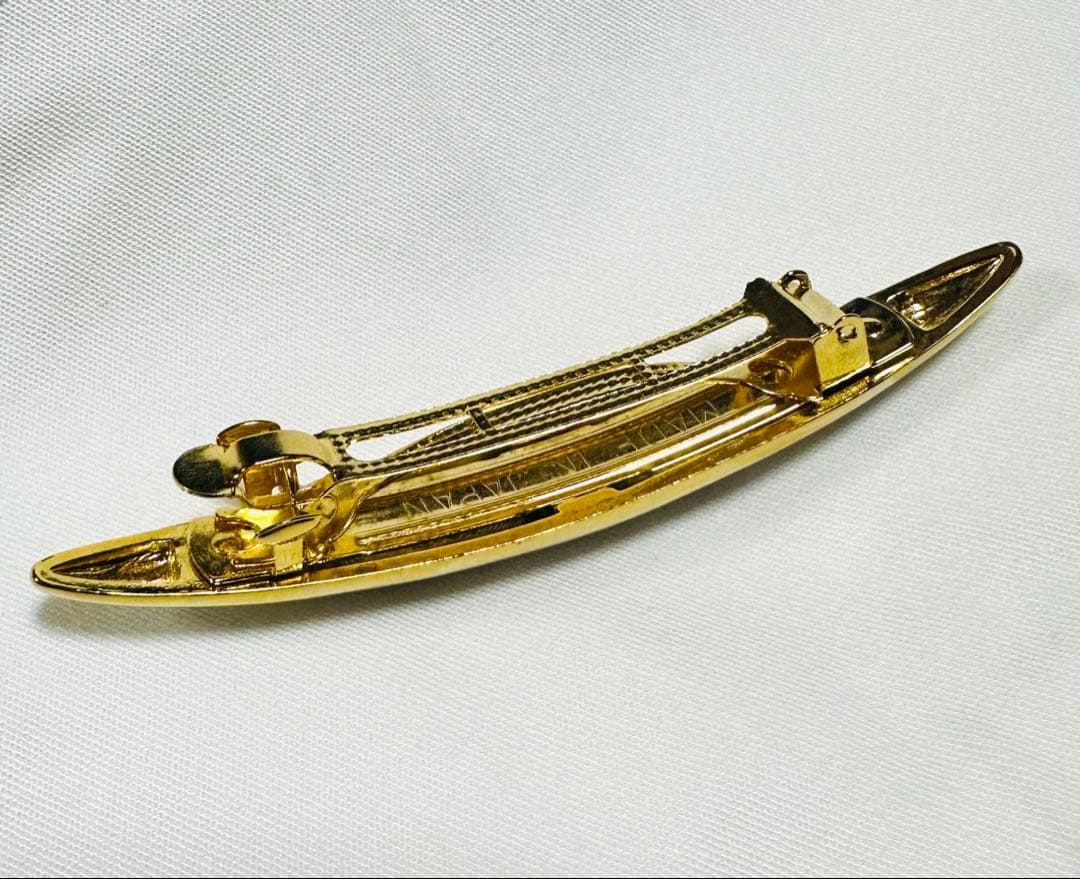 【極美品】LETICIA/レチシア・バレッタ ゴールド