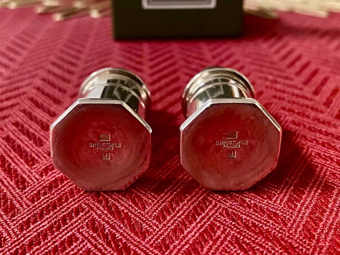 【超レア☆未使用品☆】クリストフル VILLARS ソルト＆ペッパー 調味料入