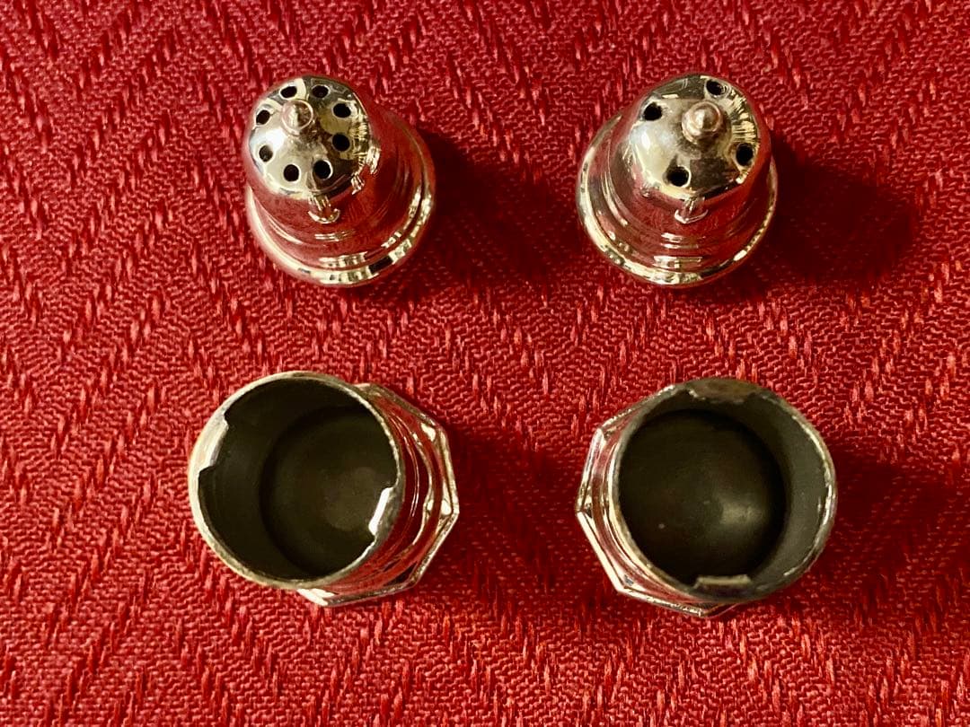 【超レア☆未使用品☆】クリストフル VILLARS ソルト＆ペッパー 調味料入