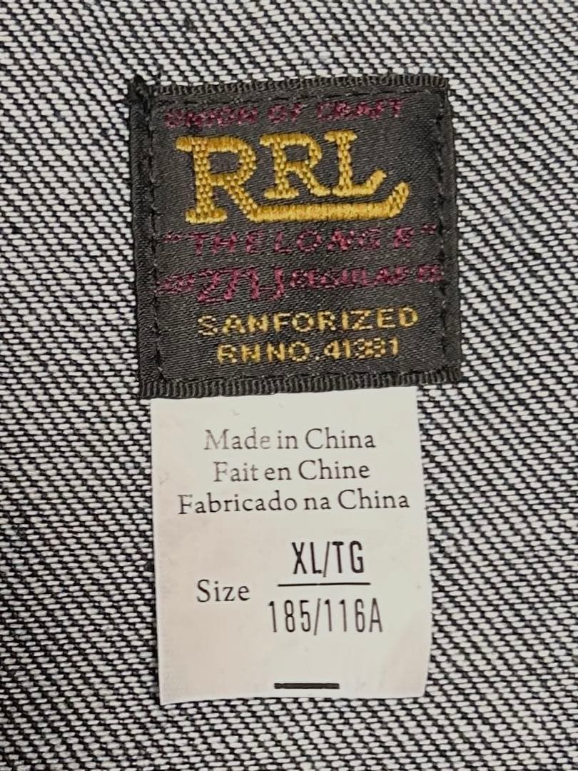 k*s様 RRL デニムシャツ インディゴ XL ダブルアールエル