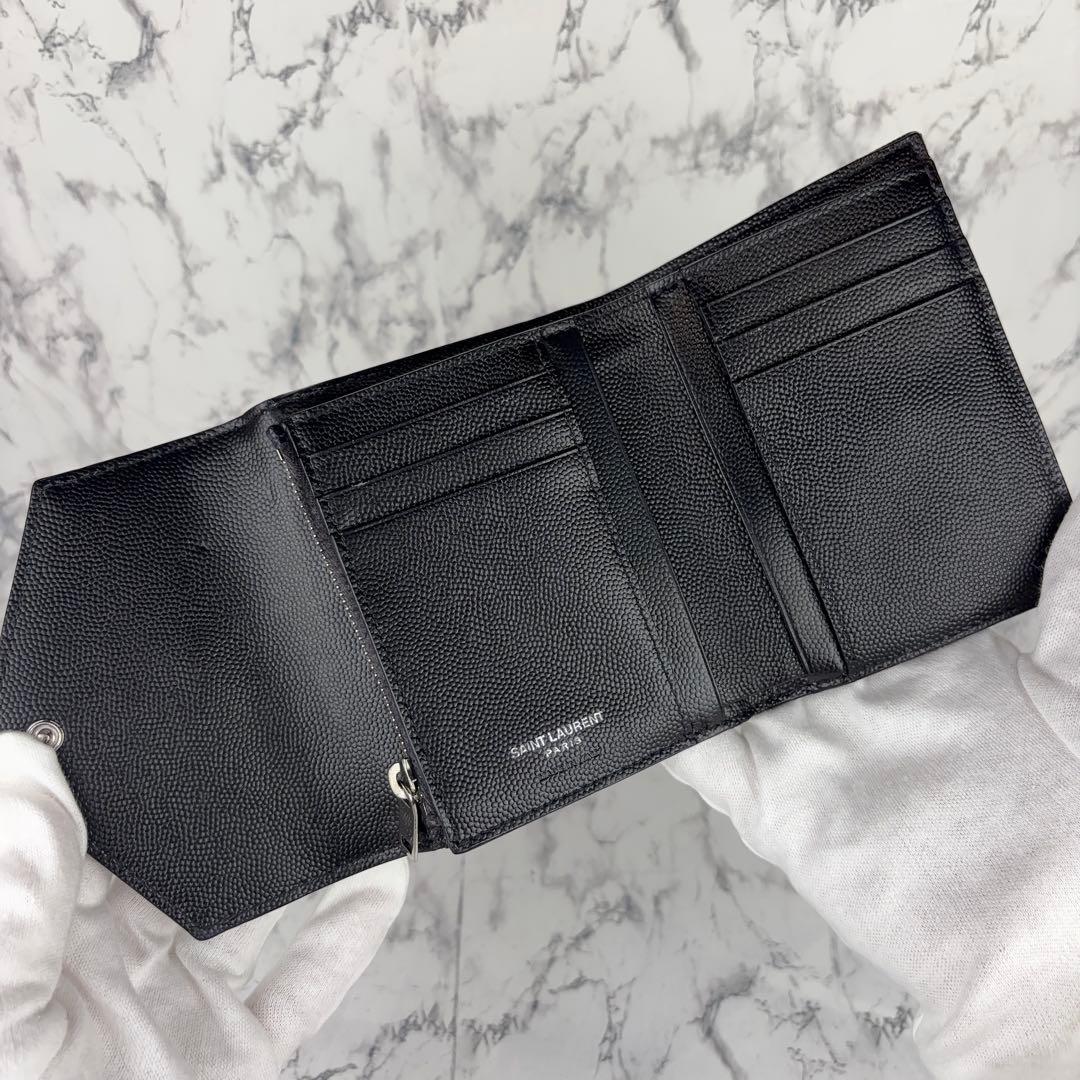 98 SAINT LAURENT サンローラン　三つ折り財布