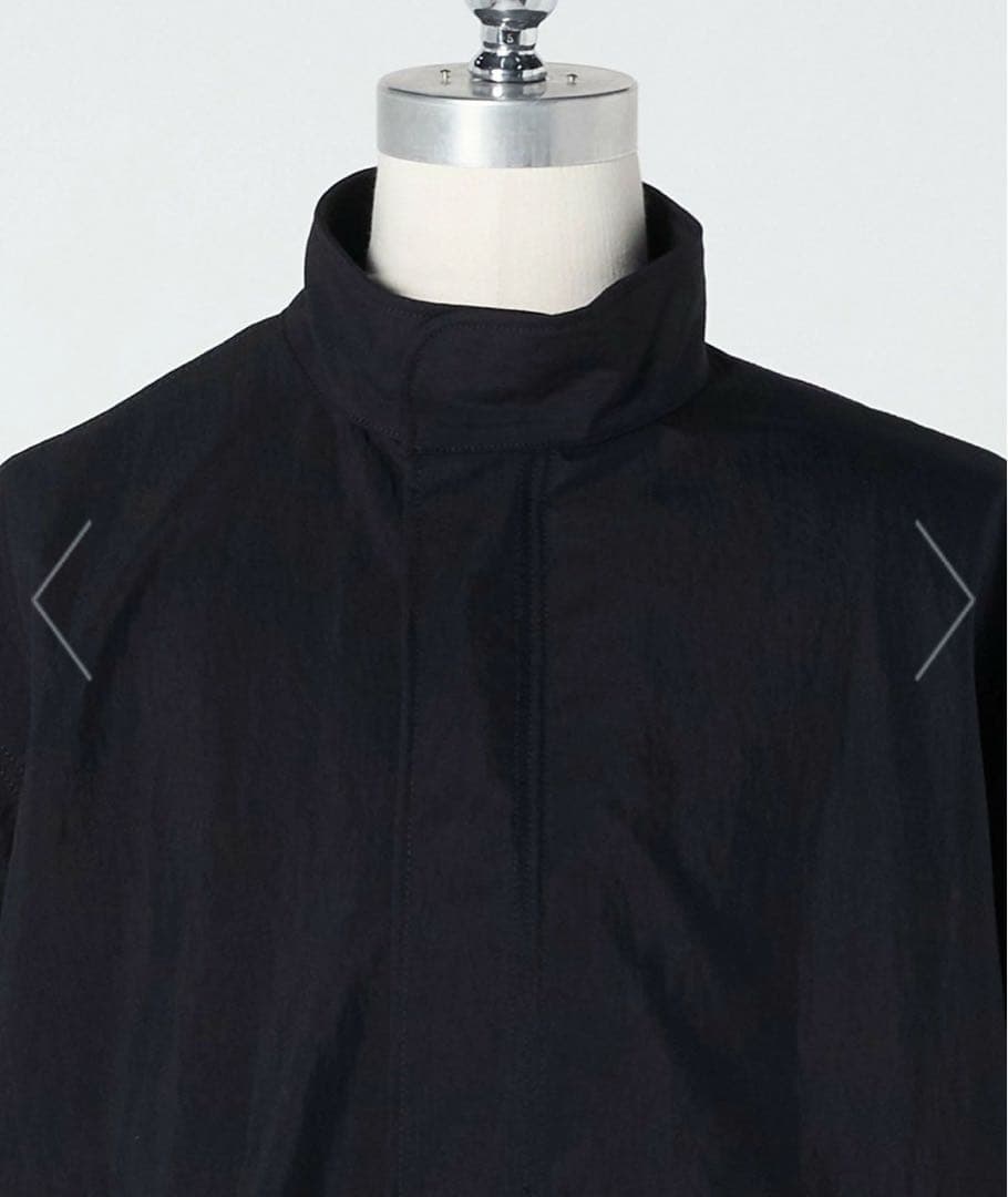 LOEFF ロエフ OX スタンドカラー ミリタリーコート BLACK