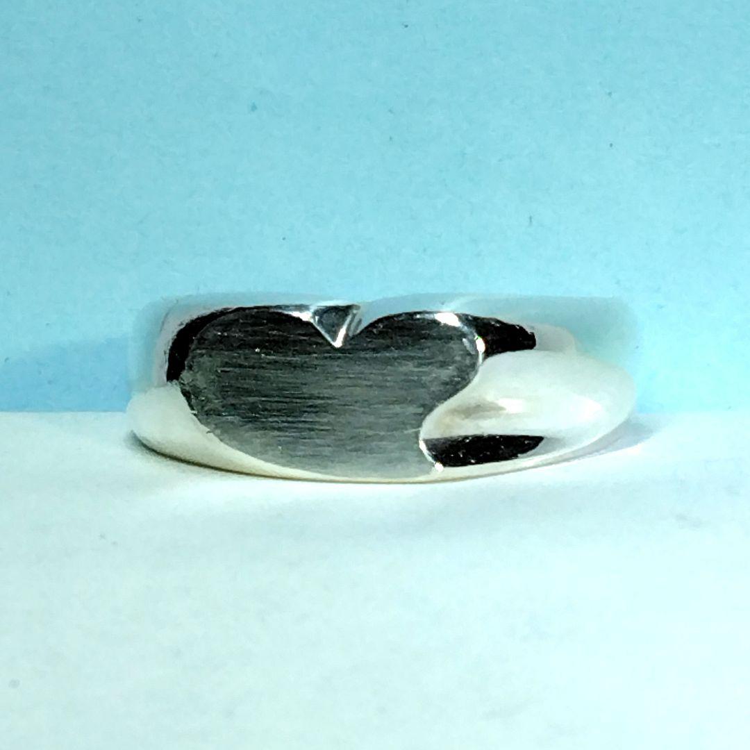 ティファニーカーブドハートリング　10号　新品仕上げ　ほぼ無傷未使用に近い