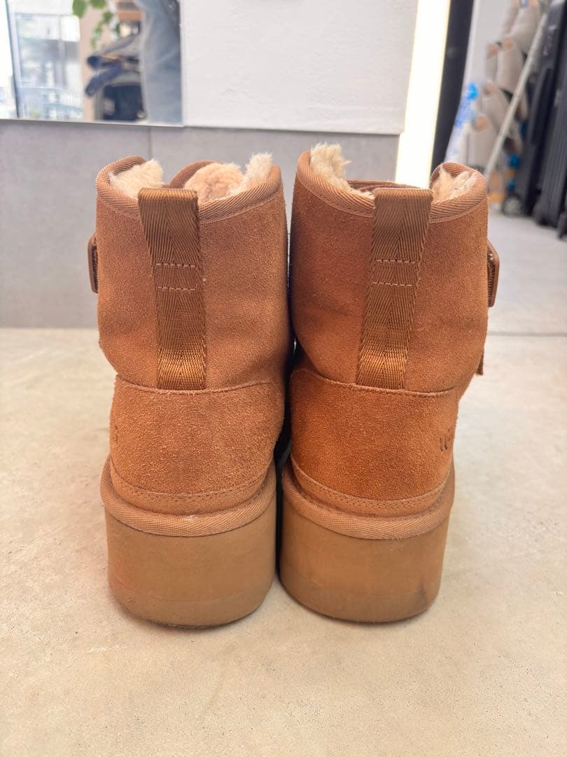 UGG ブラウン ムートンブーツ 厚底