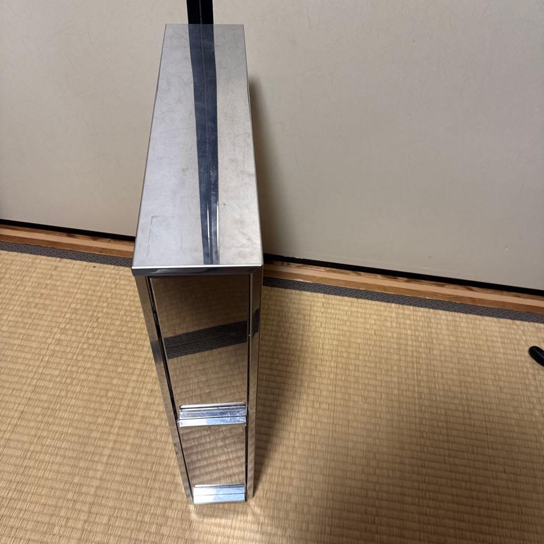 ディノス キッチン ステンレス製 大量スパイスステーション 3段