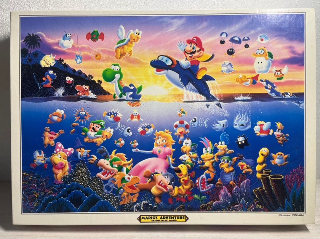 レトロ 任天堂　スーパーマリオワールド　ジグソーパズル 南の島 500ピース