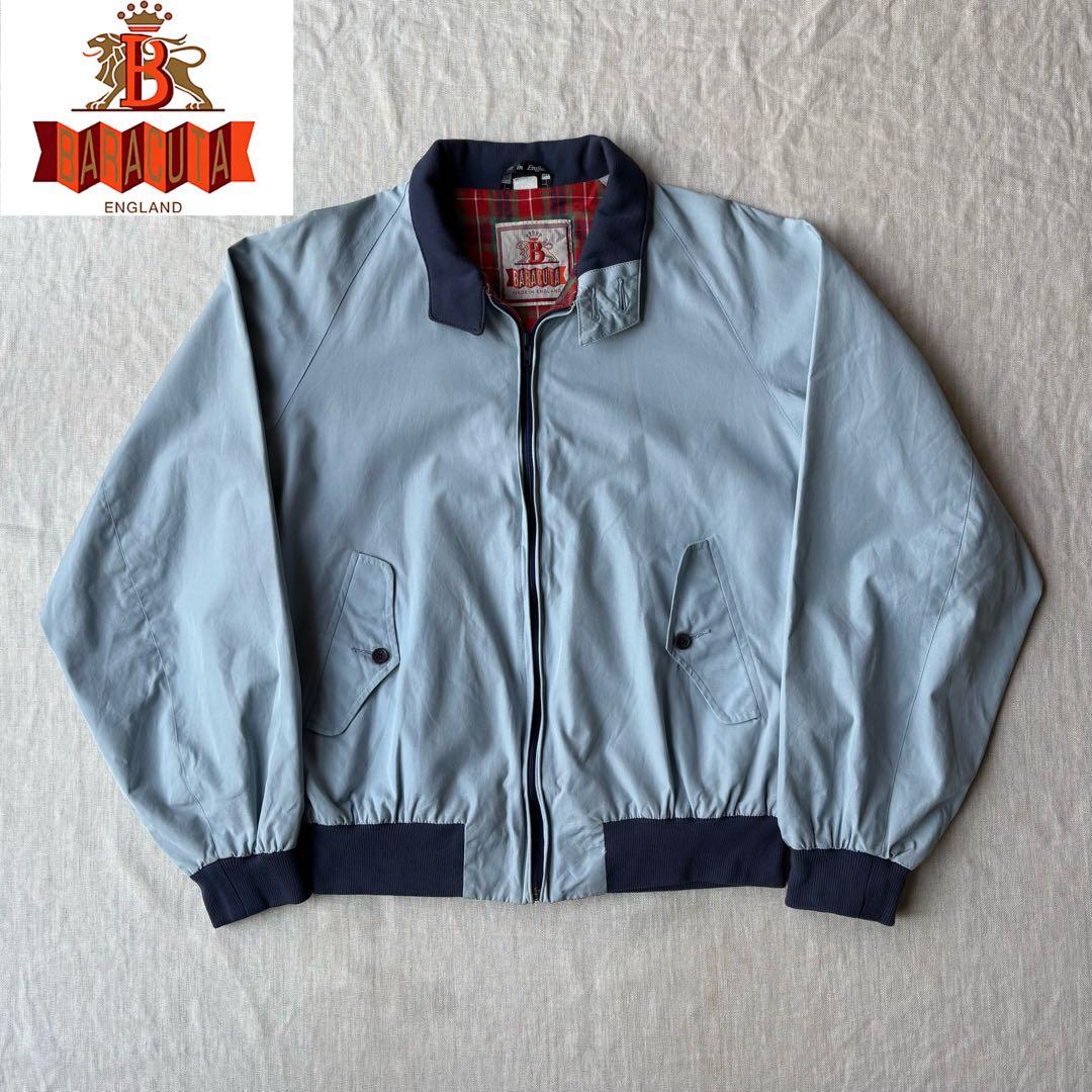 80s BARACUTA G9 ハリントンジャケット UK製 チェック 短丈