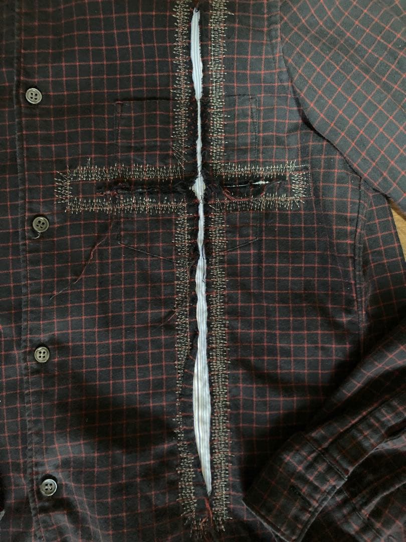 COMME des GARÇONS SHIRT チェック柄長袖シャツ S