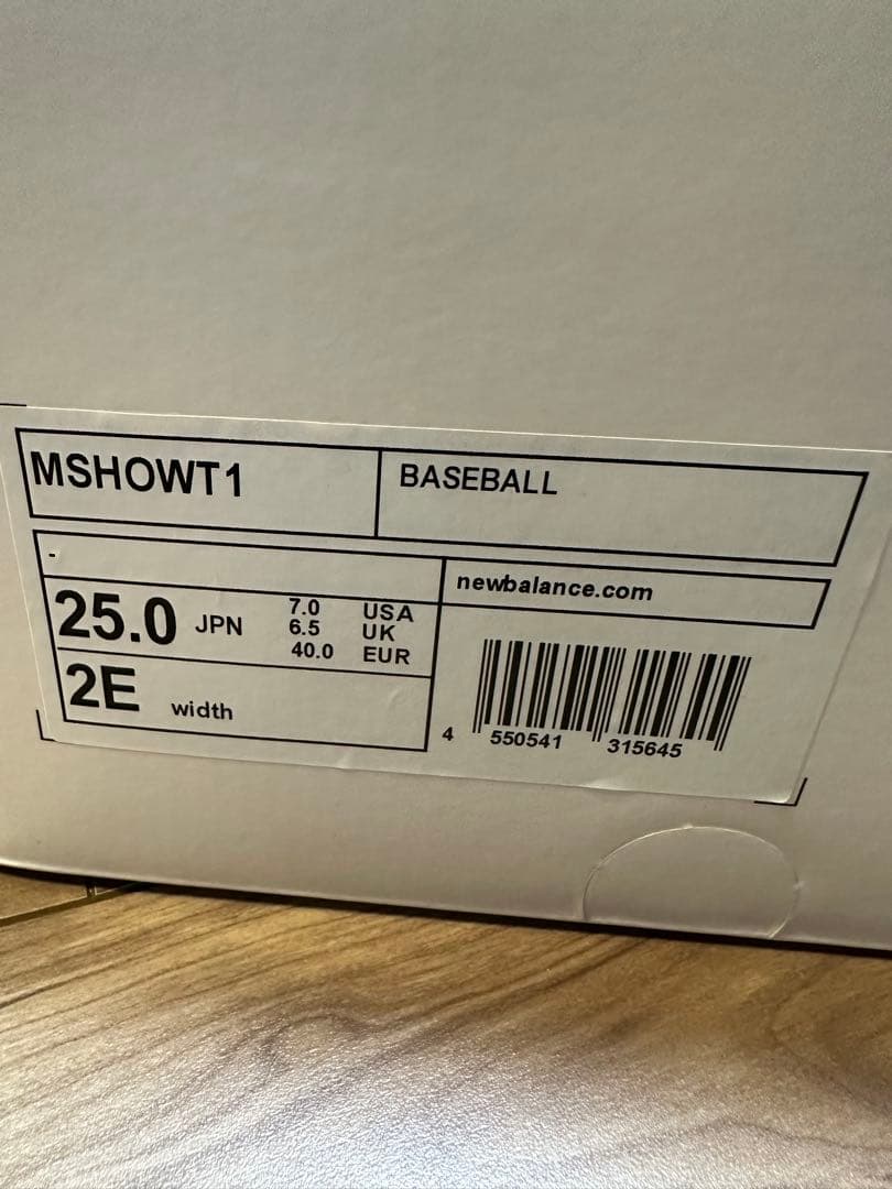 【新品】New Balance Ohtani1 25cm