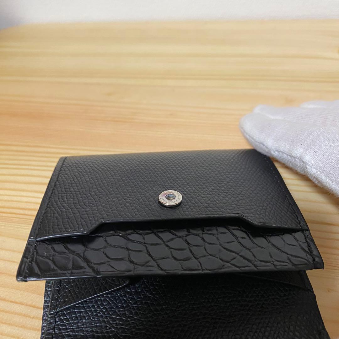 カミーユフォルネ　21.02 VERSO ケース　黒　クロコ　美品