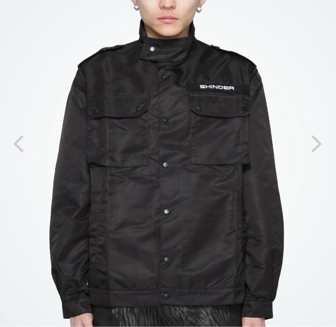 【定価10万円】 オリーシンダー ブラック ミリタリーナイロンジャケット