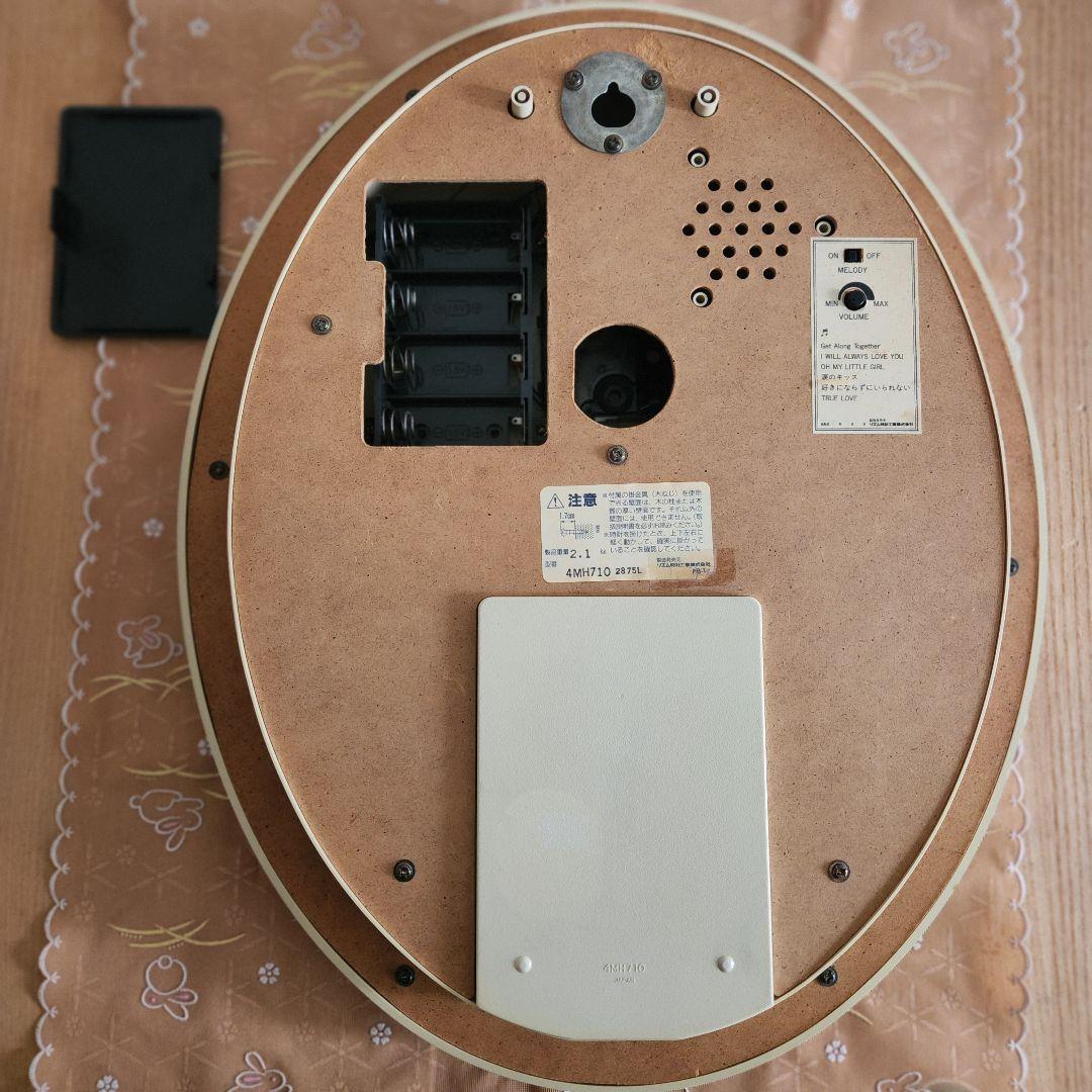 リズム（RHYTHM）スモールワールドからくり時計　日本製　電池付き