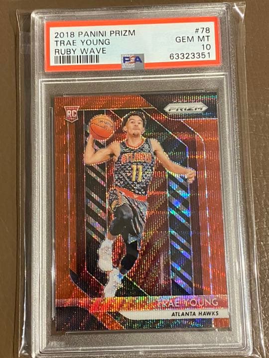 その他 PSA 10 Trae Young Prizm RC Ruby Wave