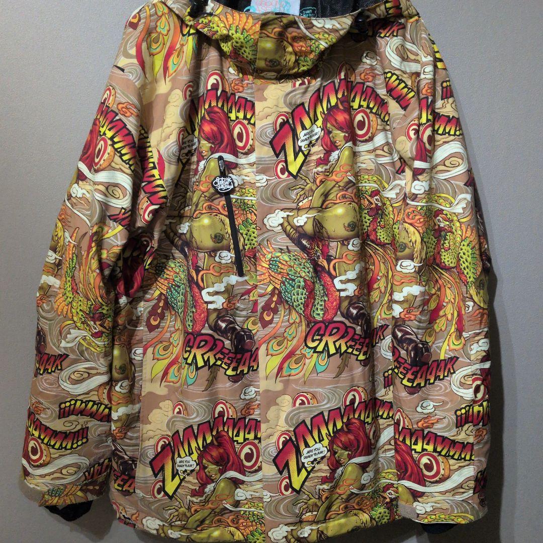 限定値下げ 早い者勝ち 雷神 ロッキンジェリービーン スノーボードウェア XL