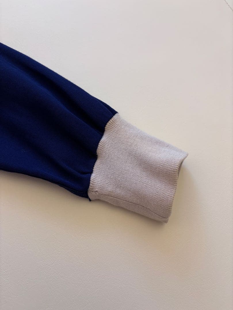 40s レーヨン プルオーバーシャツ ハウンドトゥース ヴィンテージ ネイビー