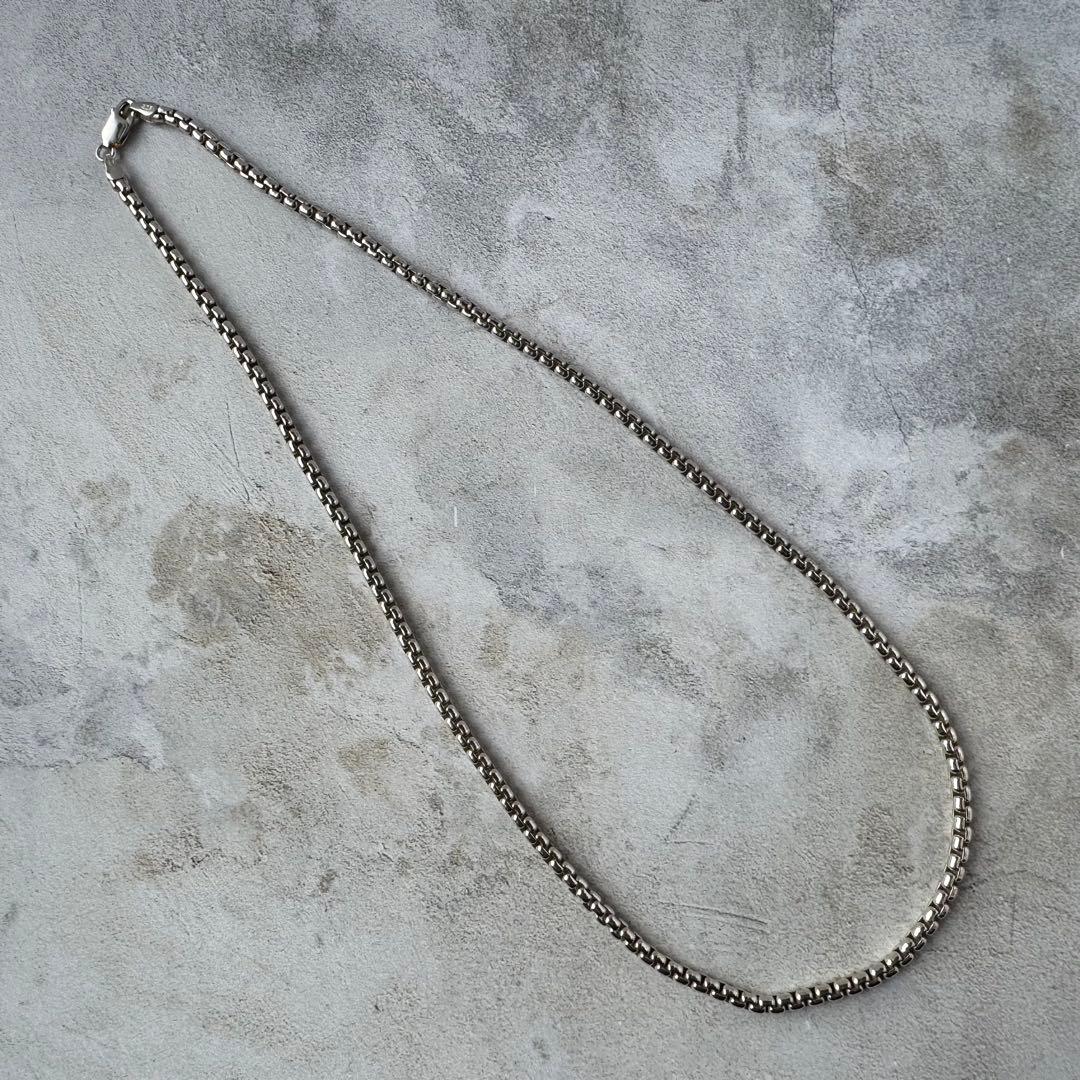 ヴィンテージ チェーンリンクネックレス シルバー925 イタリア製