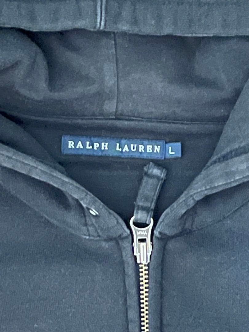 Ralph Lauren ブラック ジップフーディ