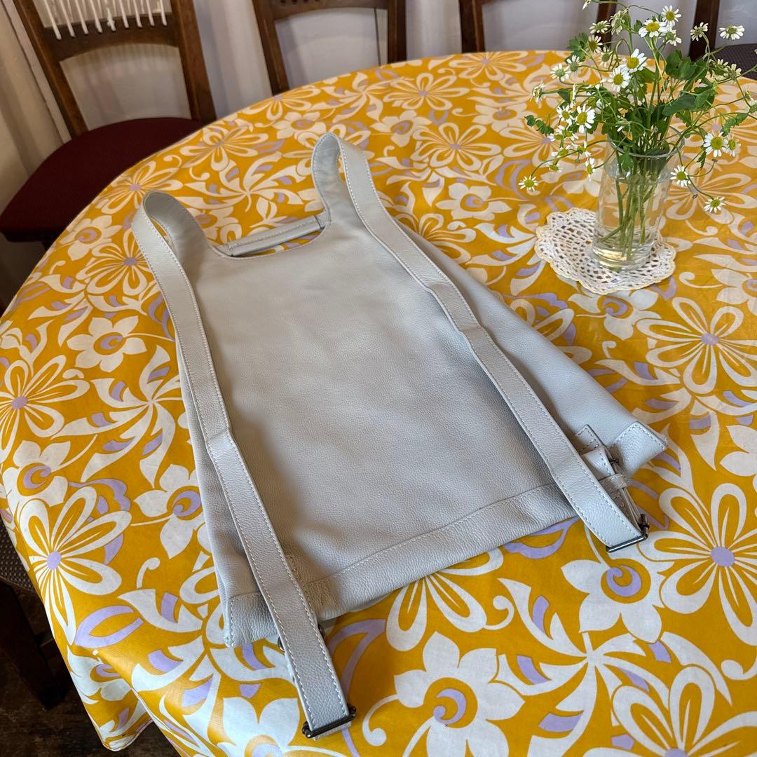 MOTHERHOUSE ミニマトウ 白 バックパック　Lサイズ