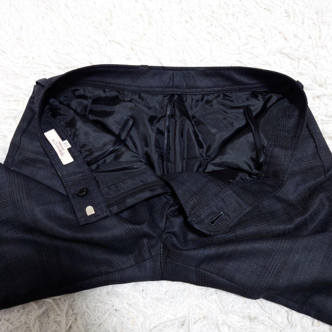 希少　大きいサイズ　オリヒカ　パンツスーツ　グレー　グレンチェック　上11下13