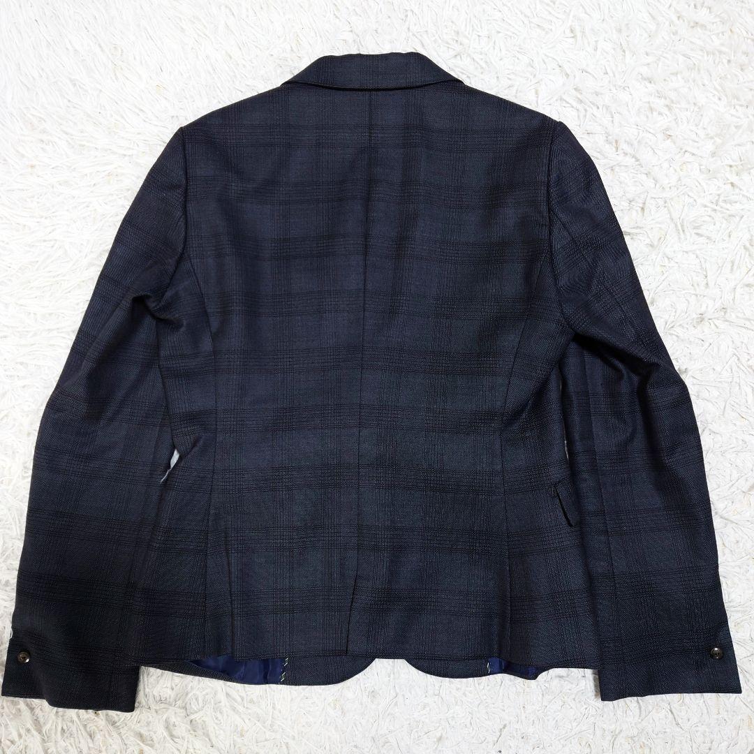 希少　大きいサイズ　オリヒカ　パンツスーツ　グレー　グレンチェック　上11下13