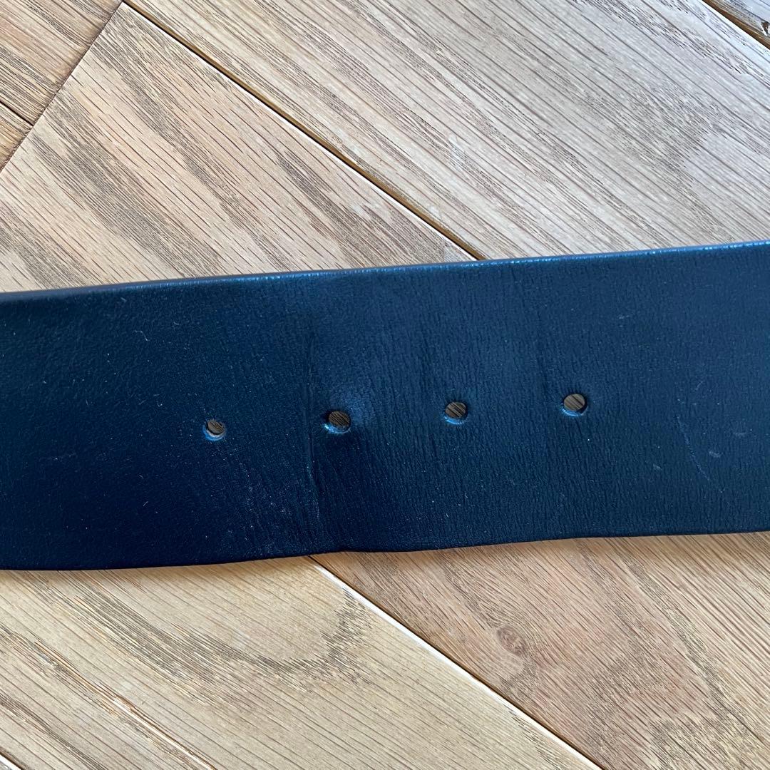 小物 Old CELINE Wide Buckle Large Belt sz.S