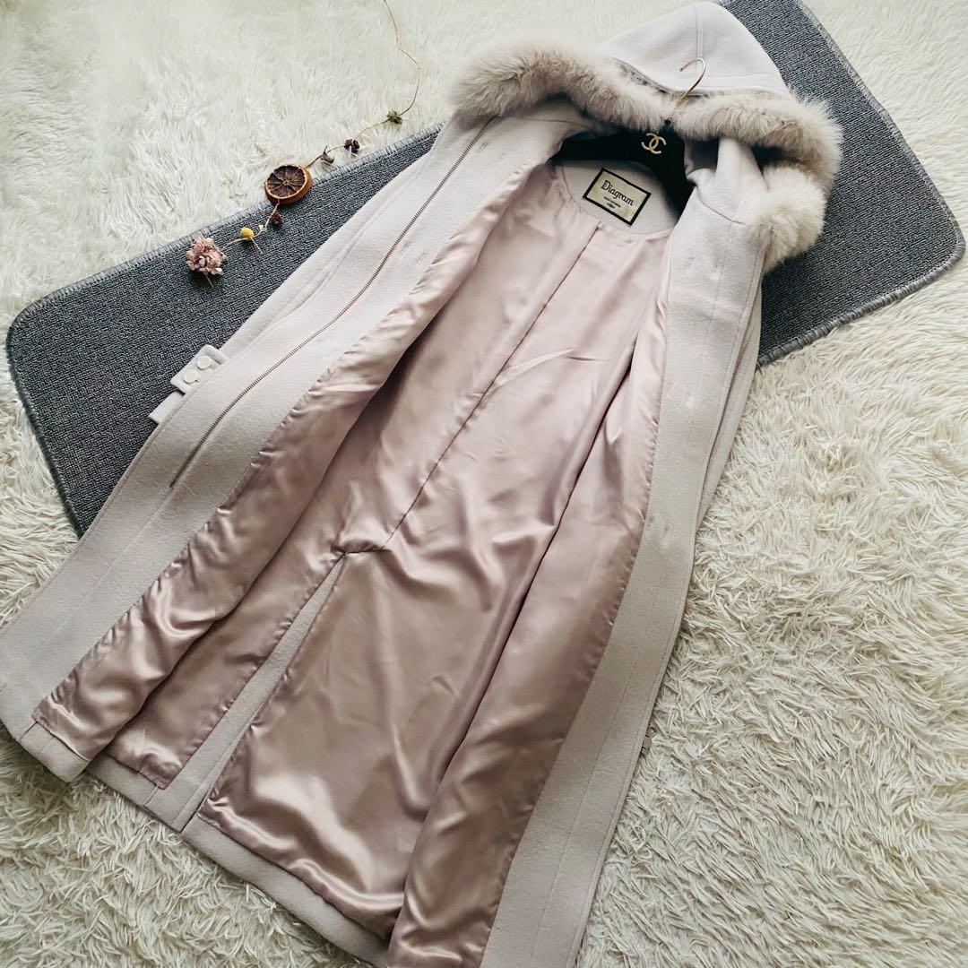 グレースコンチネンタル●極美品●2way フォックスファー ロングダッフルコート