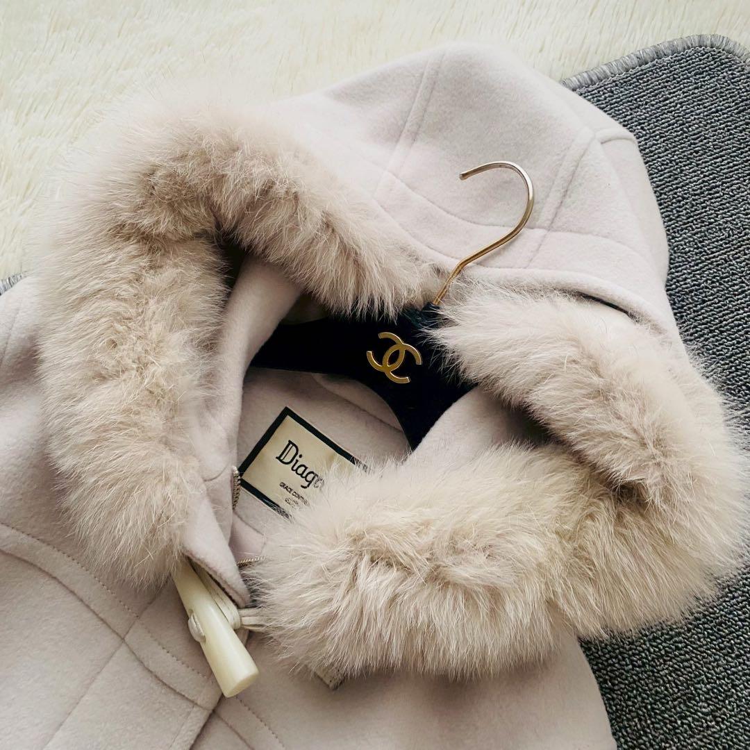 グレースコンチネンタル●極美品●2way フォックスファー ロングダッフルコート