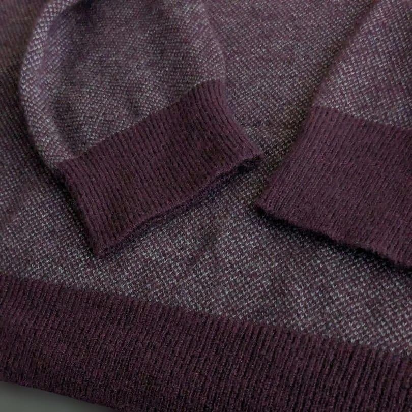 マーガレットハウエル カシミヤ63% ウール ニット 2L Vネック