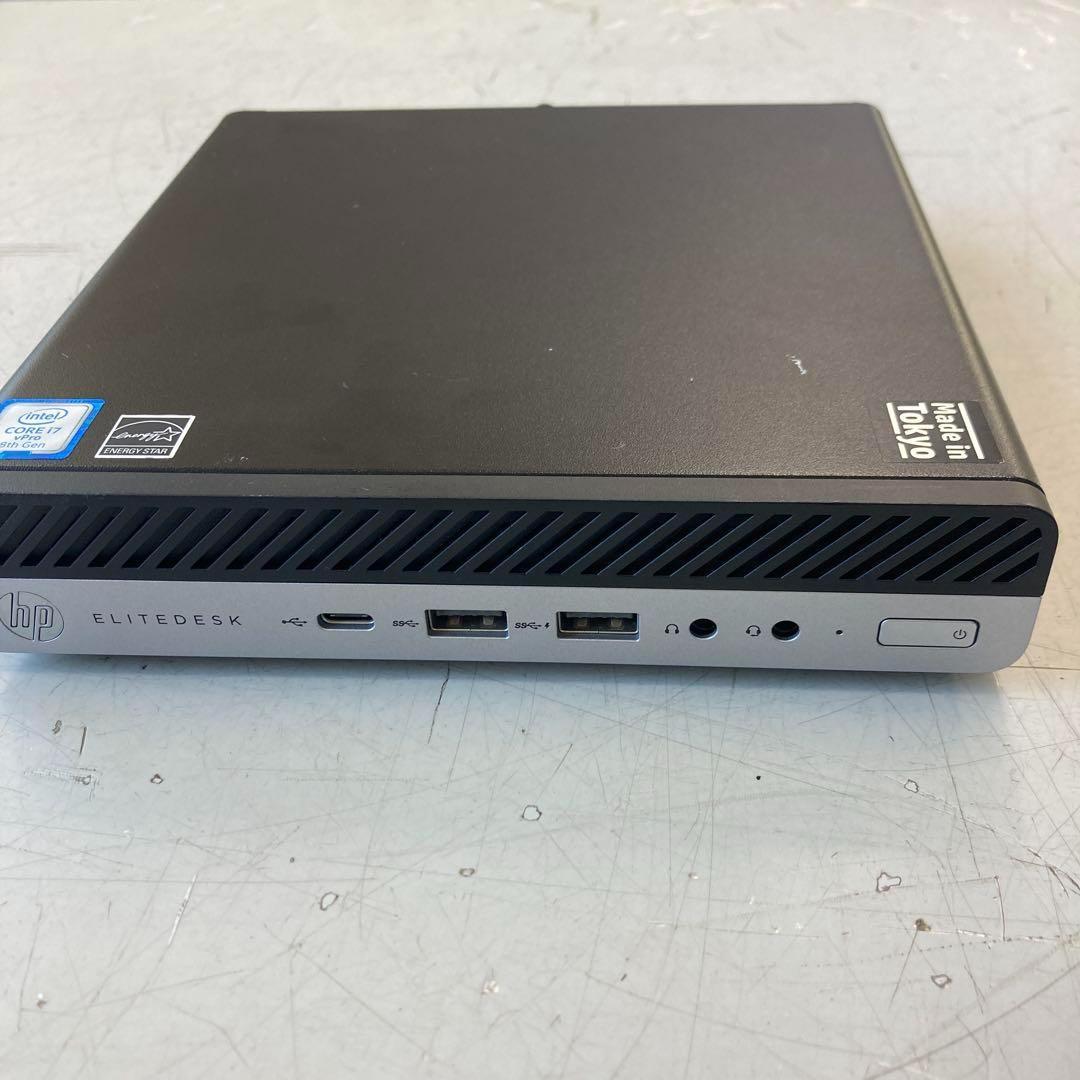 ミニPC #O HP EliteDesk800G4DM 35W i7 16G SSD256