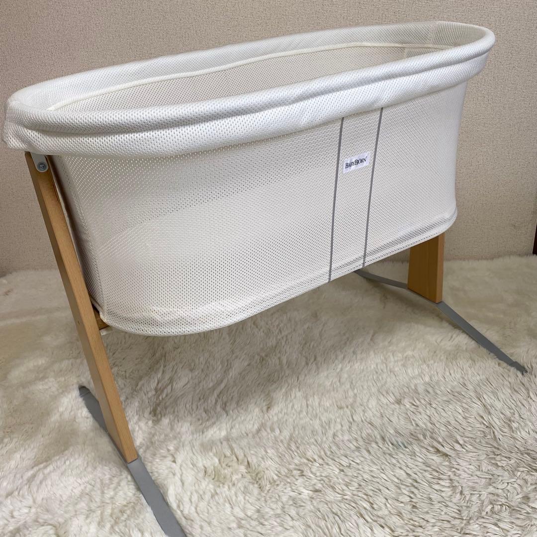 《美品》ベビービョルン クレードルハーモニー ベビーベッド ホワイト