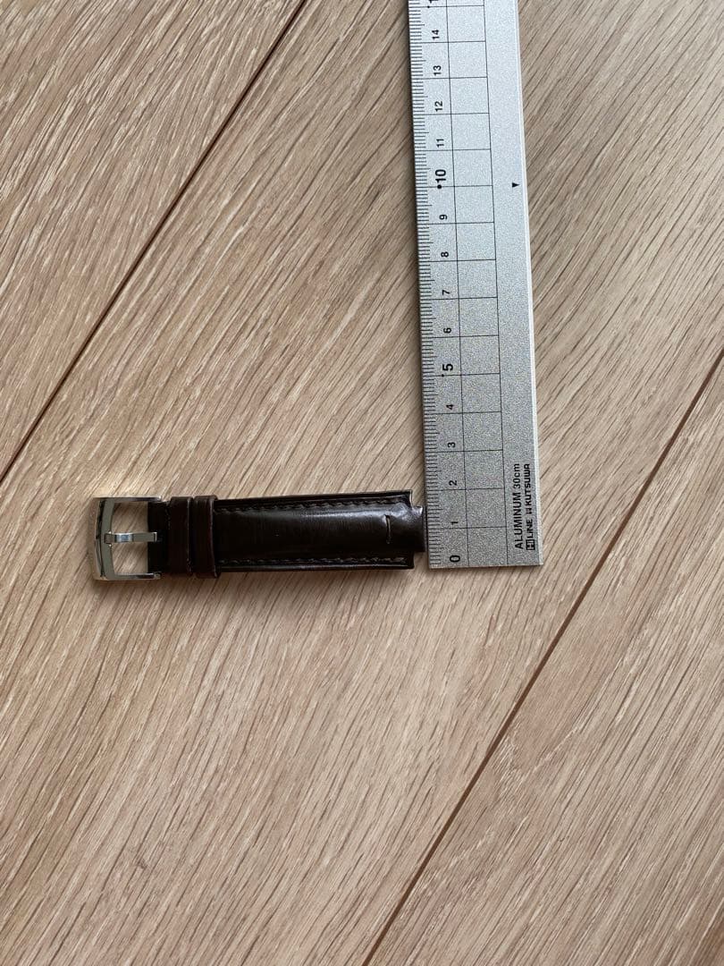 LOUIS VUITTON ダークブラウンレザー　時計ベルト　ルイヴィトン