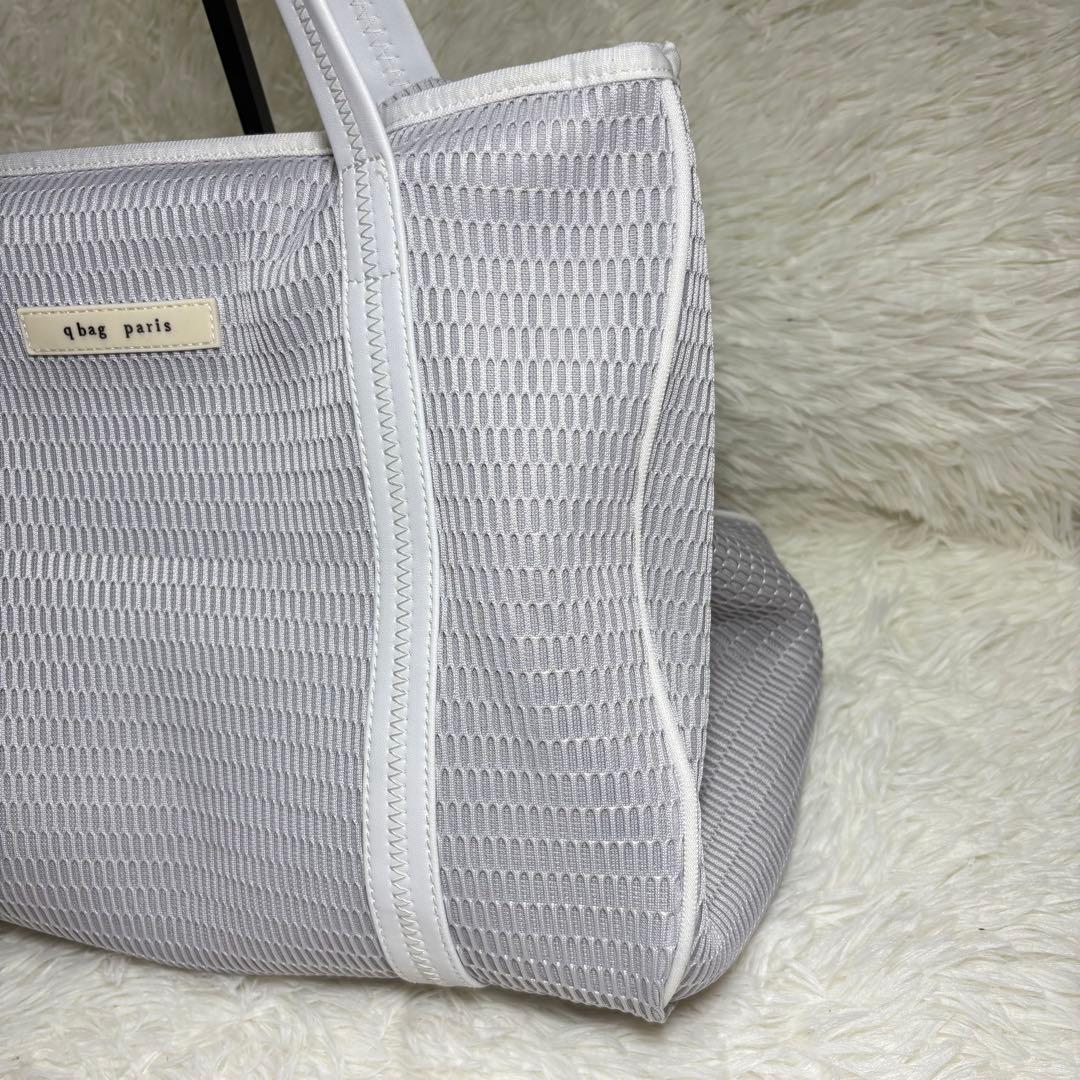 qbag paris ネスト　メッシュ トート　マザーズバッグ グレー L