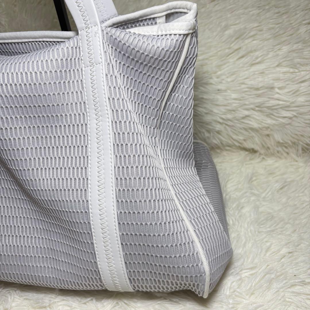 qbag paris ネスト　メッシュ トート　マザーズバッグ グレー L