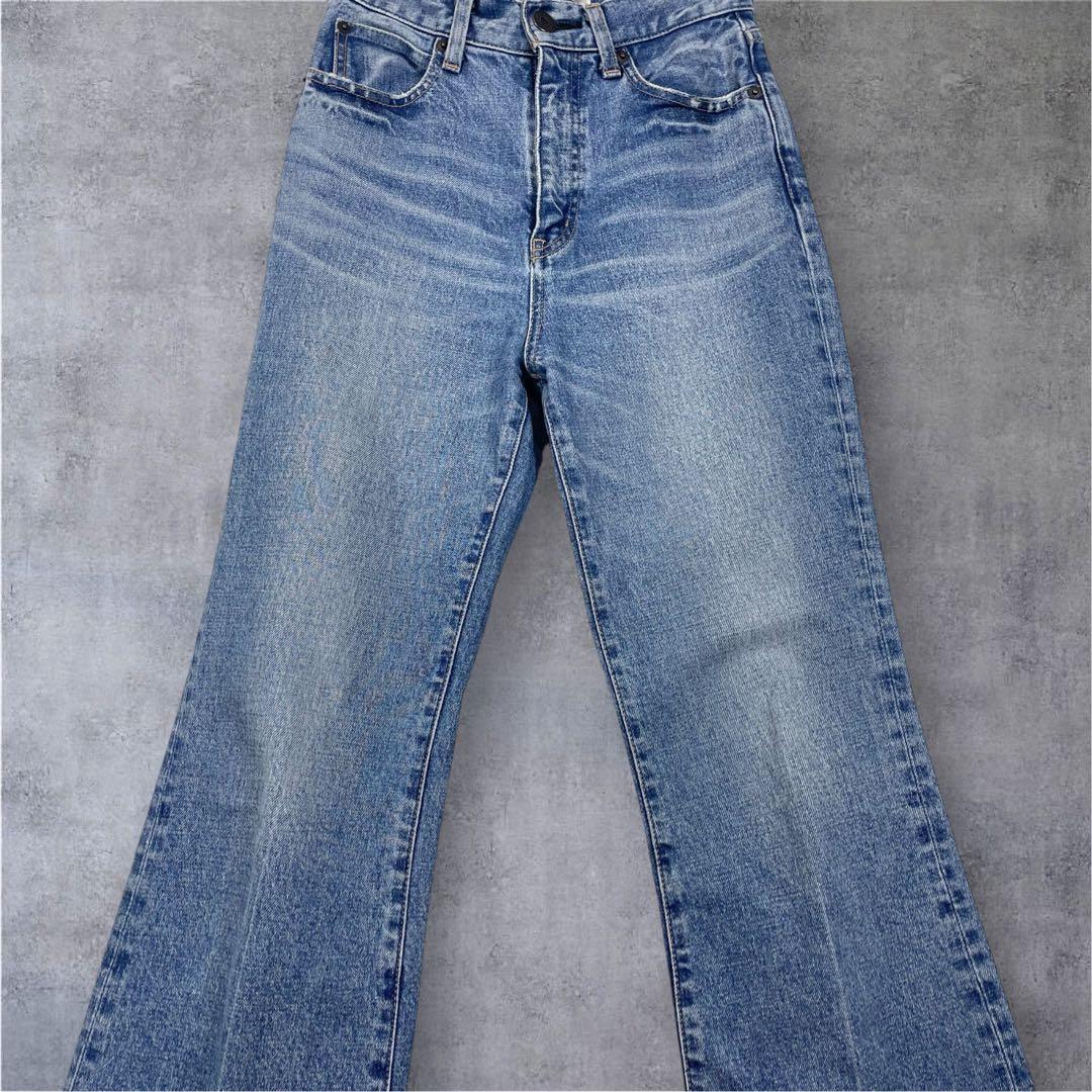 美品✨MOUSSY MVS FLARE ハイウエスト フレアデニム 25 美脚