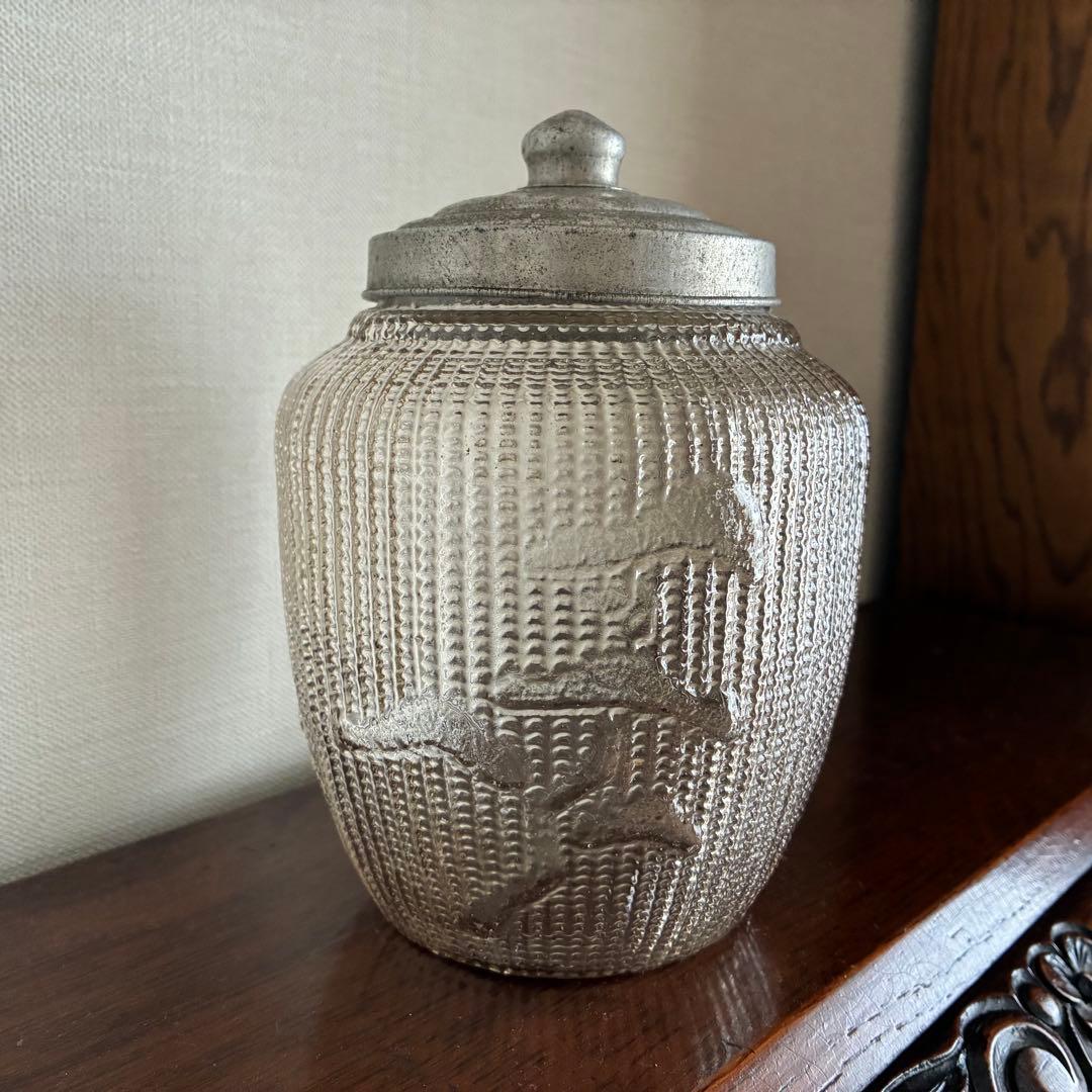 松竹梅のあめや瓶　菓子瓶　稀少