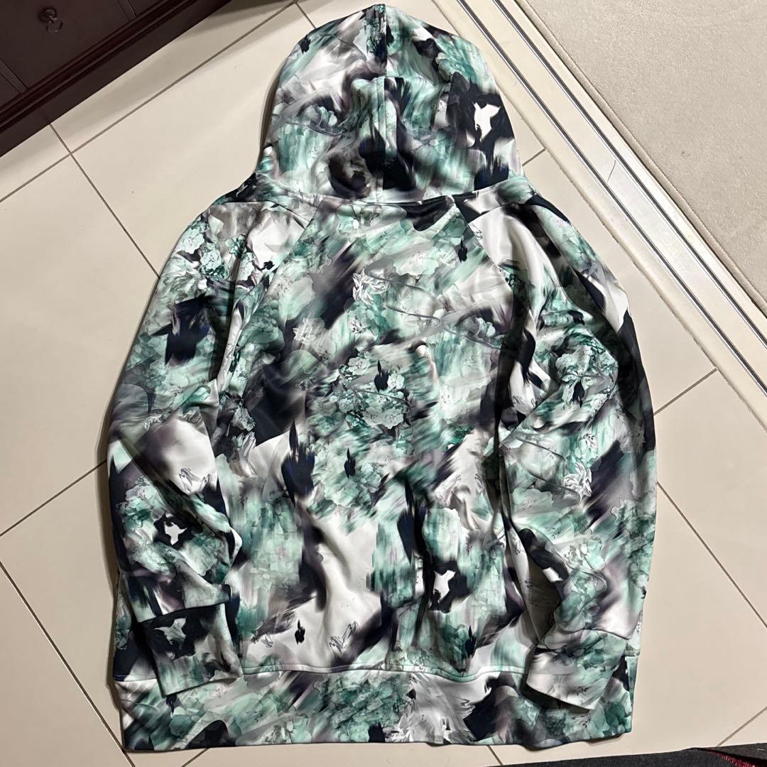 \"2016-2017秋冬\" BALMUNG グラフィックパーカ 「黒い花」 名作