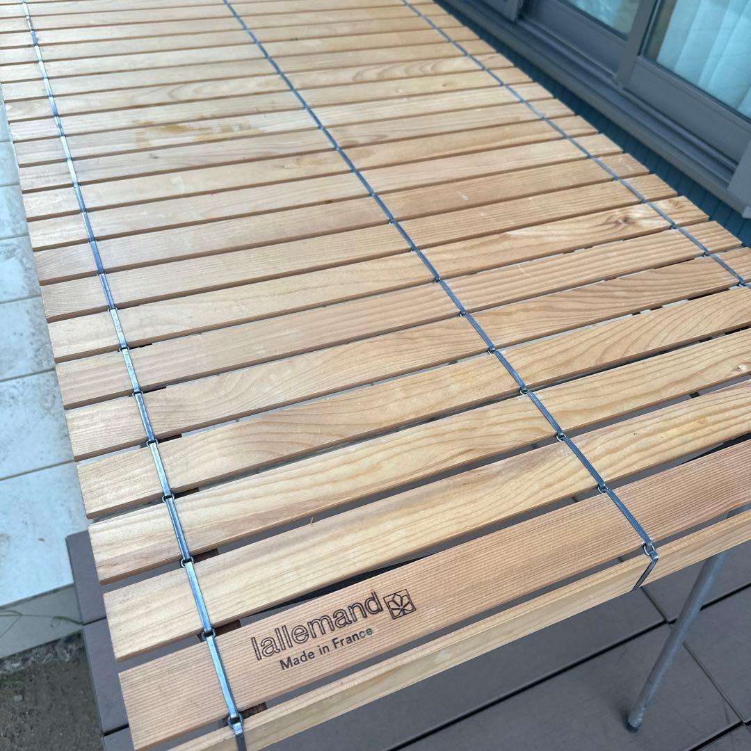 Lallemand ラレマンド ウッドロールトップテーブル ビンテージ 廃盤品