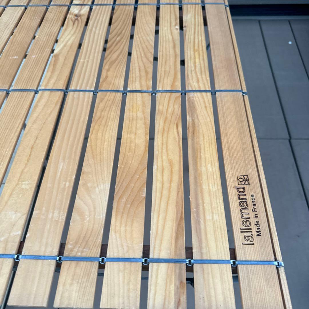 Lallemand ラレマンド ウッドロールトップテーブル ビンテージ 廃盤品