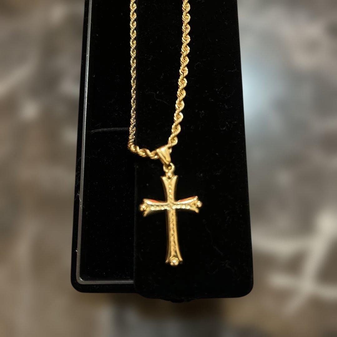 18K ネックレス　18金　ロープチェーン