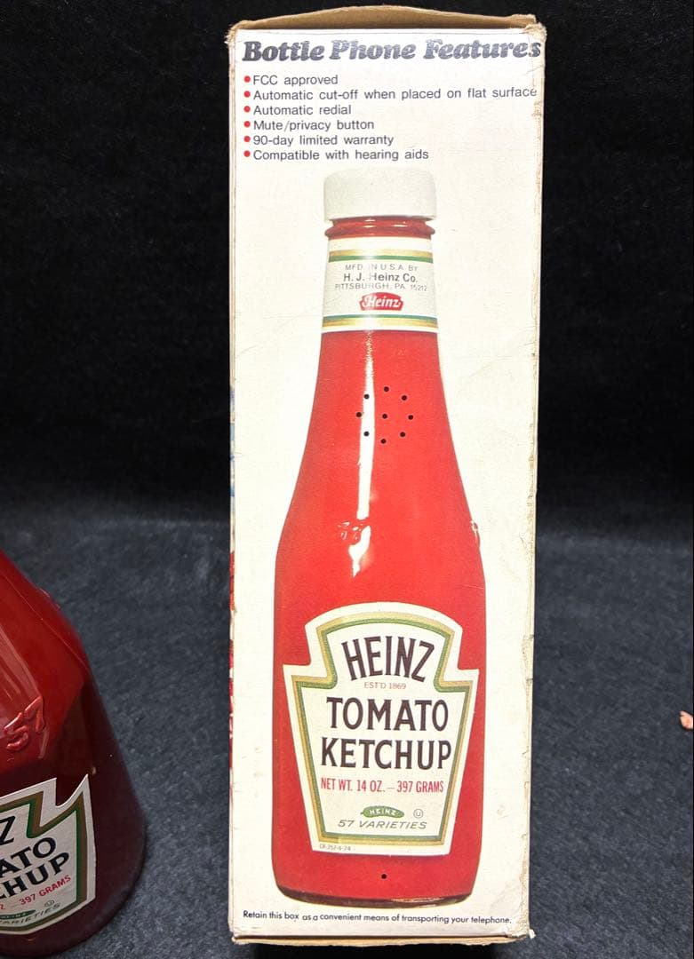 ハインツ　HEINZ ケチャップボトル　電話機　アドバタイジング ビンテージ