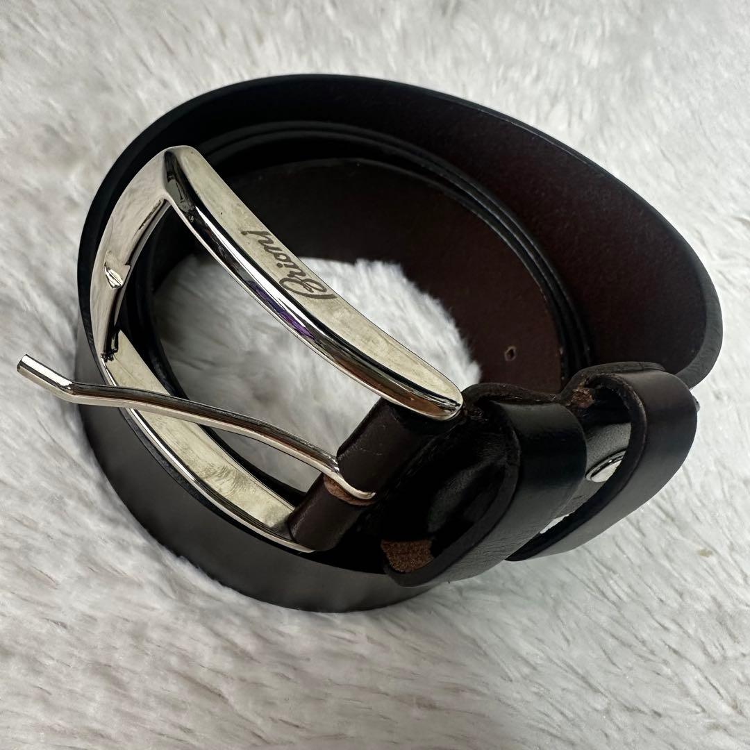 未使用品 Brioni ブリオーニ ダークブラウン ブラウン ベルト