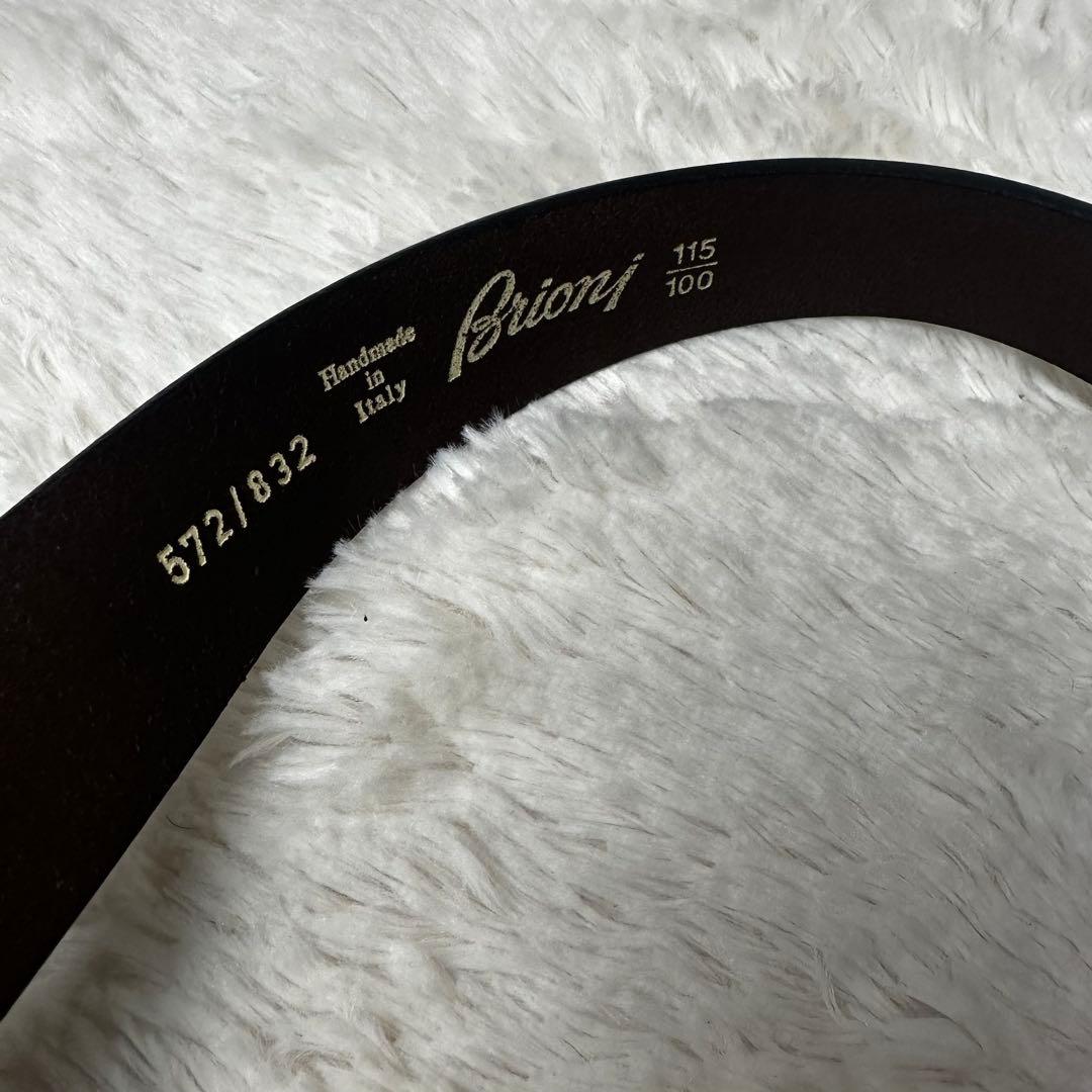 未使用品 Brioni ブリオーニ ダークブラウン ブラウン ベルト