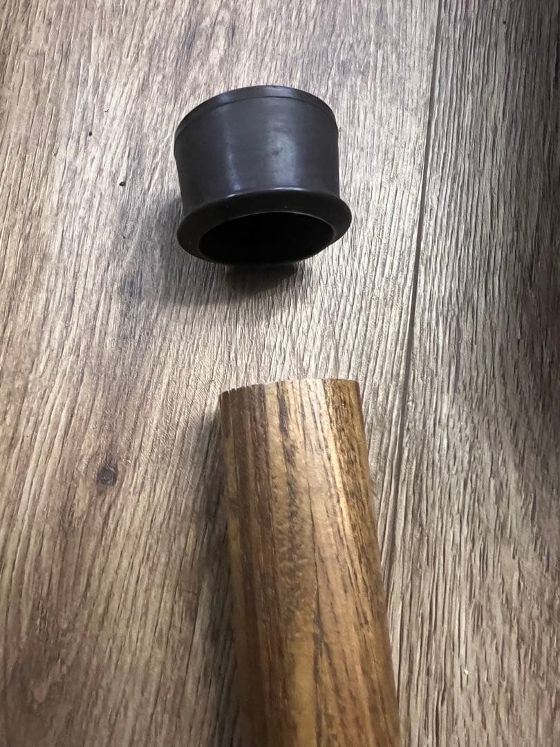 ウッドポール 4本セット 木製 真鍮 タープ キャンプ アウトドア ルートベース