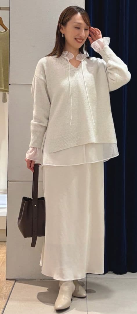 今期 NOLLEY’S Sophi ★モヘヤスパンコールVネックプルオーバー