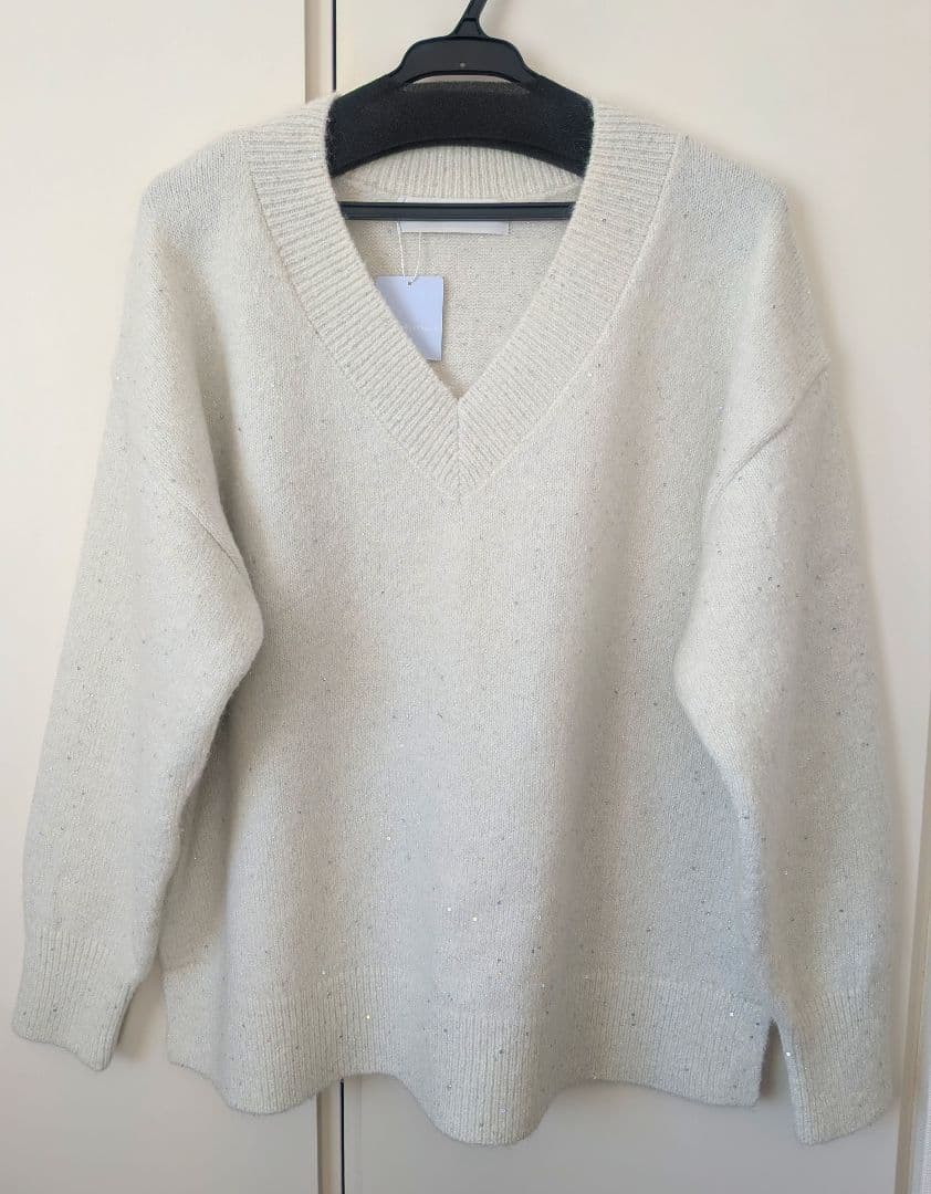 今期 NOLLEY’S Sophi ★モヘヤスパンコールVネックプルオーバー