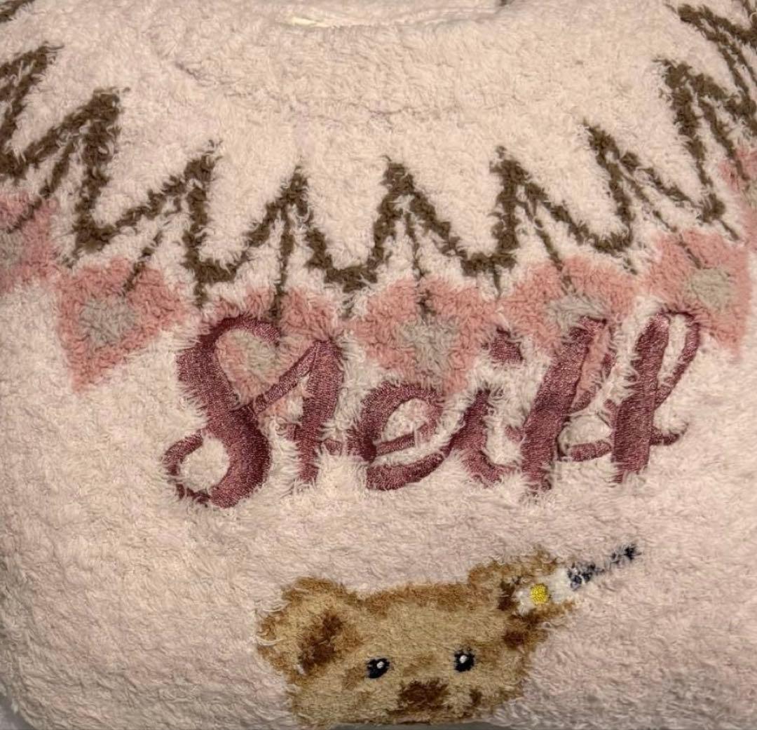 ジェラートピケ　販路限定　steiff ワンピース　ピンク　クマ