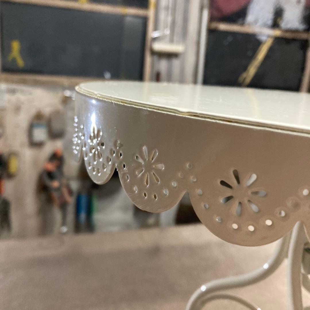 ま*る様 白 サイドエンドテーブル ラグジュアリー サイドテーブル コーヒーテー